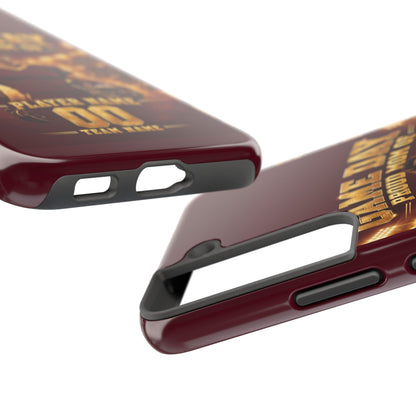 Personalized Game Day Proud Mom Photo Phone Case – Burgundy & Gold