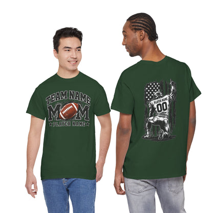 Personalized Football Mom Shirt, Player Name & Number, Custom Team Mom Tee, Football Game Day Shirt