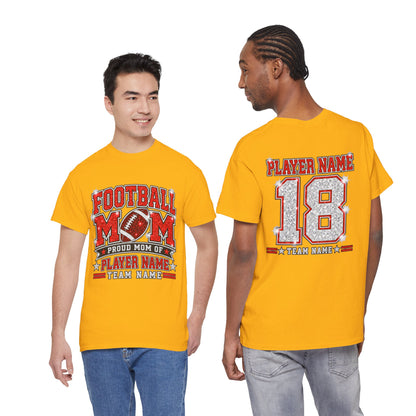 Personalized Football Mom Shirt – Custom Player Name & Number