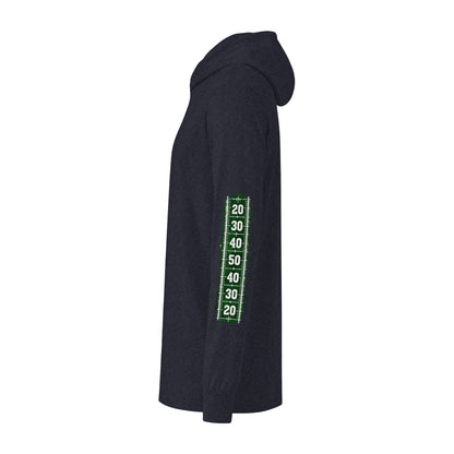 Game Day Football Hoodie Tee — Custom Team Name & Mascot (Number 00)