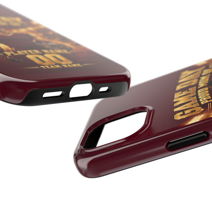 Personalized Game Day Proud Mom Photo Phone Case – Burgundy & Gold