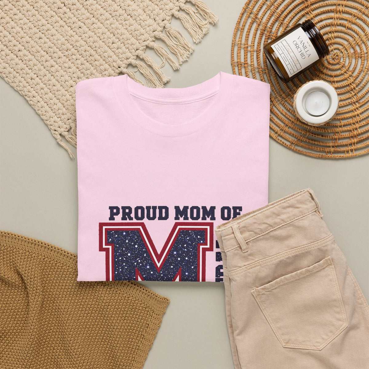 Personalized Football Mom Varsity Monogram Shirt – Proud Mom Of, Custom Player Name Team Number, Printed Glitter