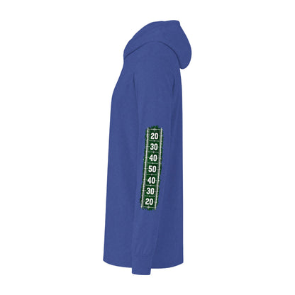 Game Day Football Hoodie Tee — Custom Team Name & Mascot (Number 00)