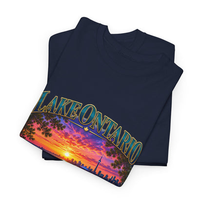 Personalized Lake Ontario Family T-Shirt – Toronto Sunset, Custom Family Name & Our Happy Place