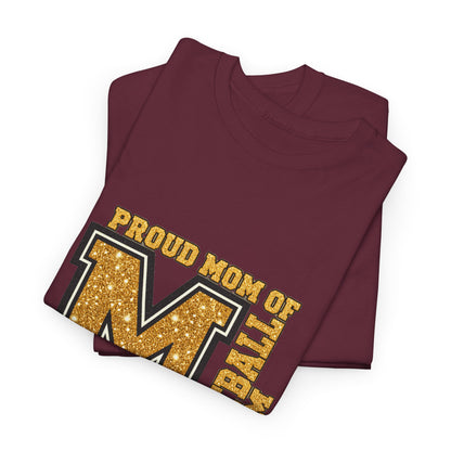 Personalized Football Mom Varsity Monogram Shirt – Proud Mom Of, Custom Player Name Team Number, Printed Glitter