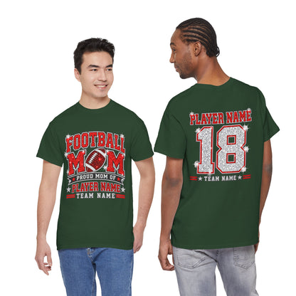 Personalized Football Mom Shirt – Custom Player Name & Number