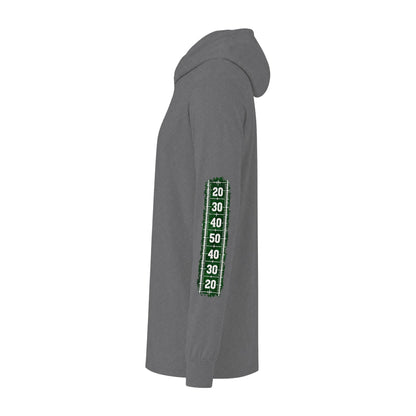 Game Day Football Hoodie Tee — Custom Team Name & Mascot (Number 00)