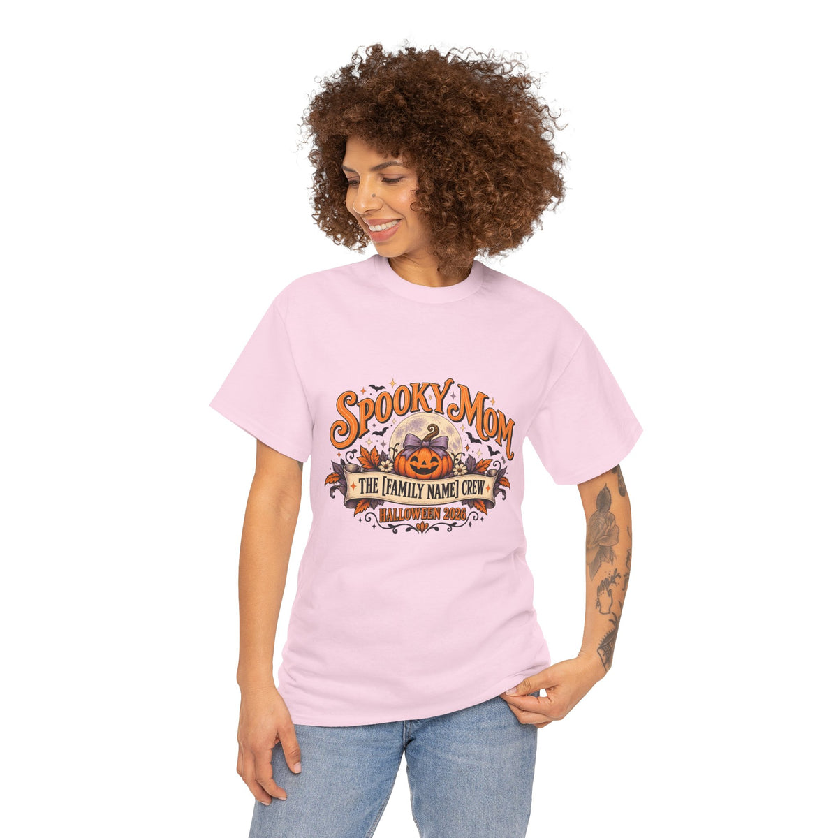 Personalized Spooky Mom Shirt, Custom Family Name Halloween Shirt, Halloween Mom Tee, Family Crew Shirt, Halloween 2026