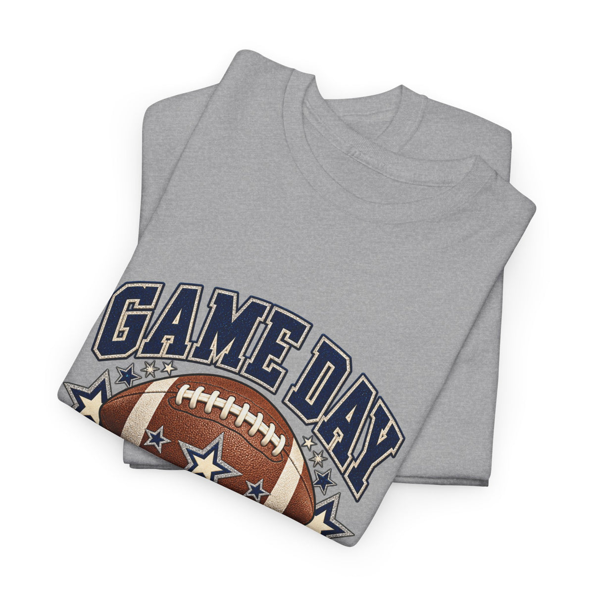 Personalized Game Day Senior Mom Shirt — Navy Silver Custom Year