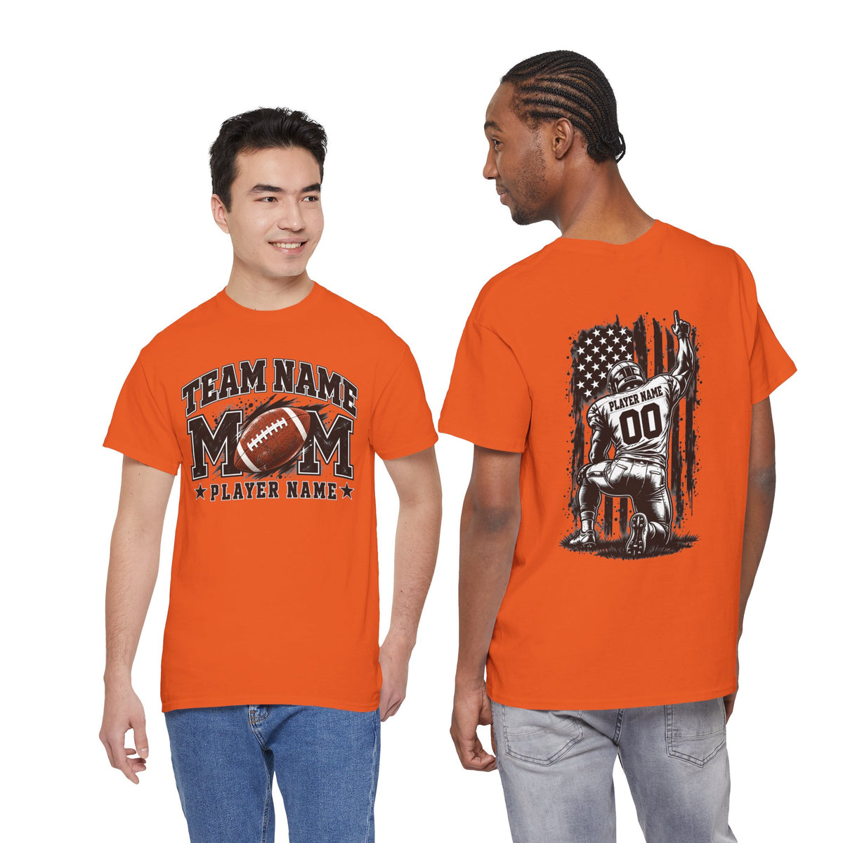 Personalized Football Mom Shirt, Player Name & Number, Custom Team Mom Tee, Football Game Day Shirt