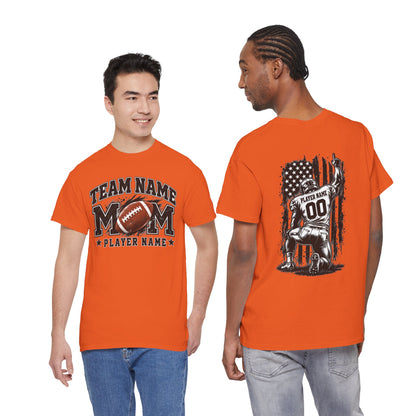 Personalized Football Mom Shirt, Player Name & Number, Custom Team Mom Tee, Football Game Day Shirt