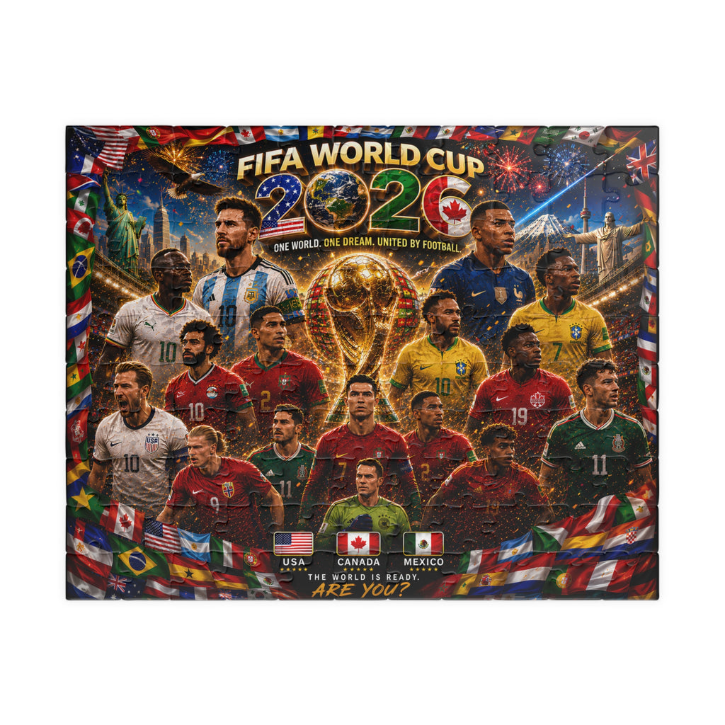 FIFA World Cup 2026 Champions Collage Puzzle – 252/520/1014 Piece Soccer Jigsaw