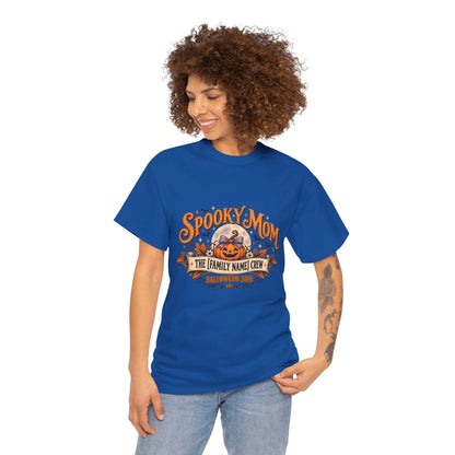 Personalized Spooky Mom Shirt, Custom Family Name Halloween Shirt, Halloween Mom Tee, Family Crew Shirt, Halloween 2026
