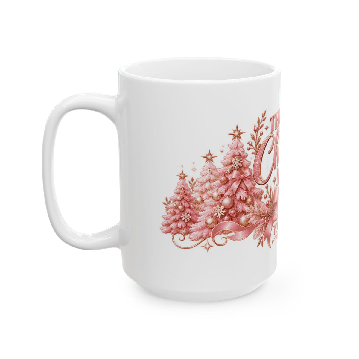 Personalized This Is My Christmas Mug — Pink Christmas