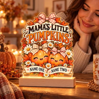 Custom ‘My Little Boo’ Halloween Night Light – Personalized LED Acrylic Lamp