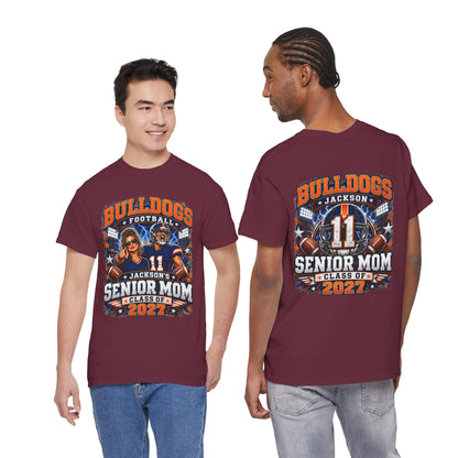 Personalized Senior Mom Football Shirt Class of 2027