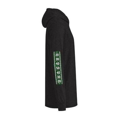 Game Day Football Hoodie Tee — Custom Team Name & Mascot (Number 00)