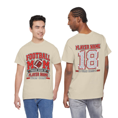 Personalized Football Mom Shirt – Custom Player Name & Number