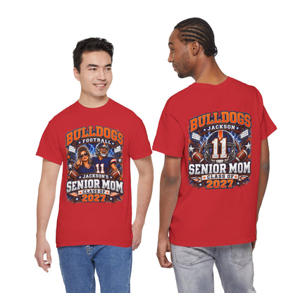 Personalized Senior Mom Football Shirt Class of 2027