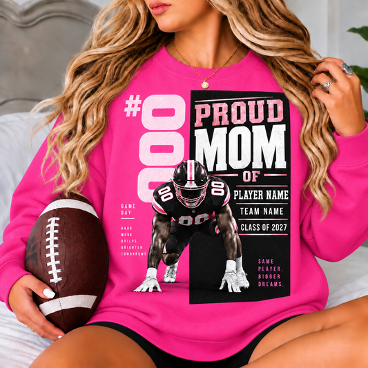 Personalized Mom Sweatshirts – Custom Game Day & Proud Mom Gifts