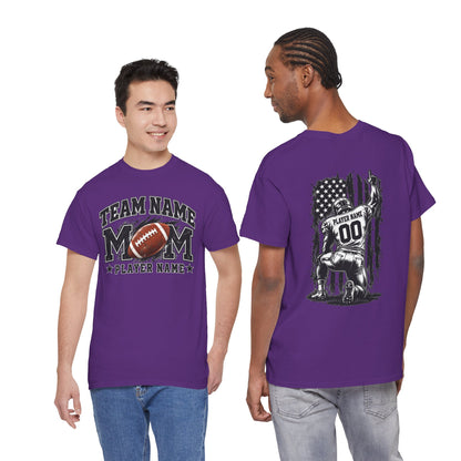 Personalized Football Mom Shirt, Player Name & Number, Custom Team Mom Tee, Football Game Day Shirt