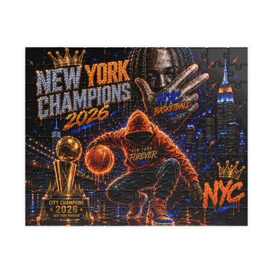 New York Champions 2026 Basketball Puzzle — NYC Championship Jigsaw (110/252/520/1014 pcs)