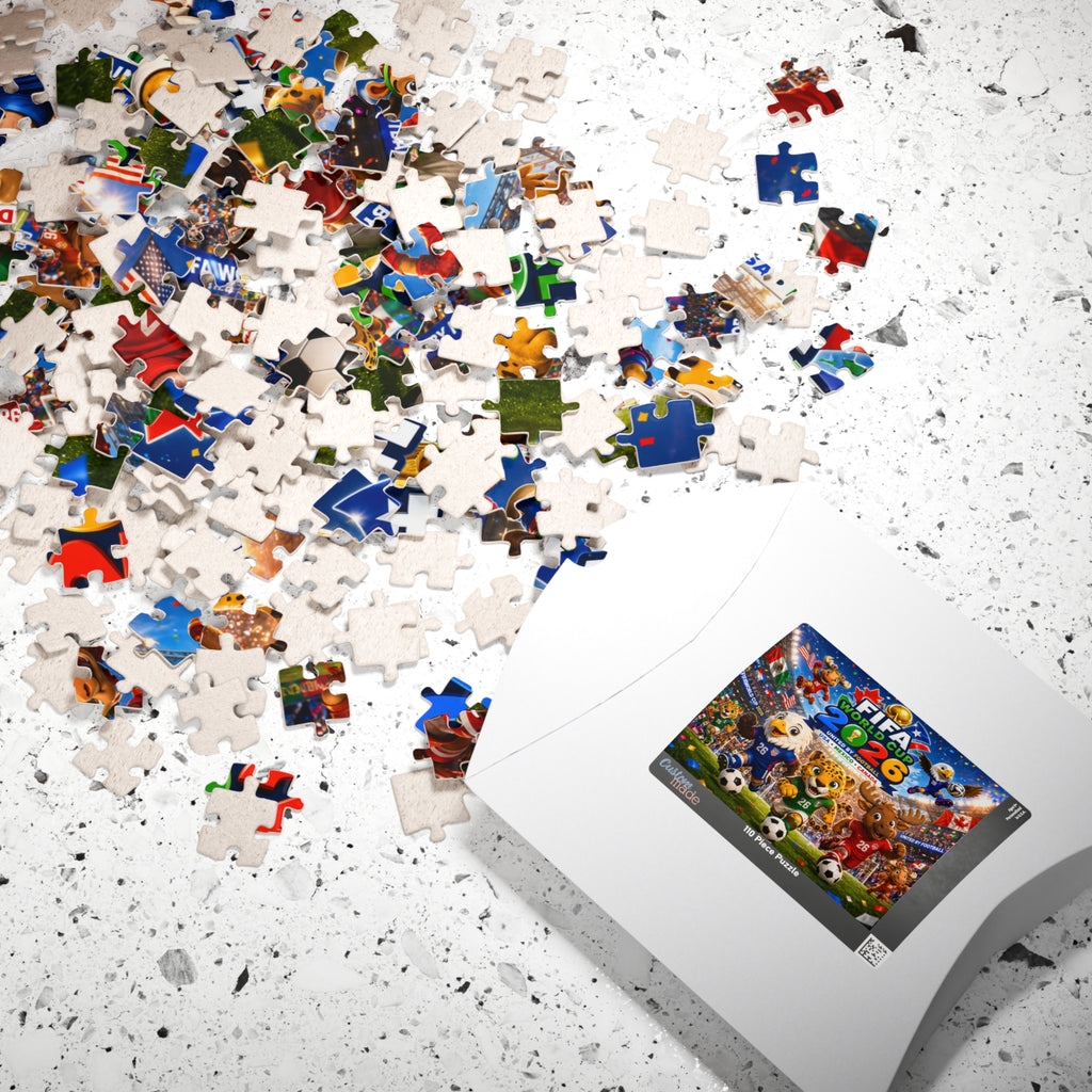 FIFA World Cup 2026 Mascots Jigsaw Puzzle — 110/520/-Piece Soccer Puzzle