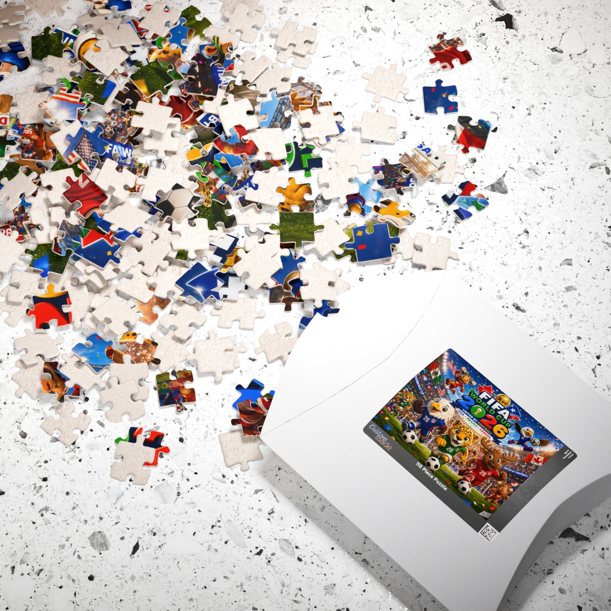 FIFA World Cup 2026 Mascots Jigsaw Puzzle — 110/520/-Piece Soccer Puzzle