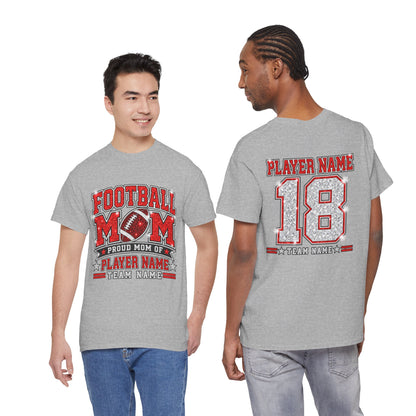 Personalized Football Mom Shirt – Custom Player Name & Number