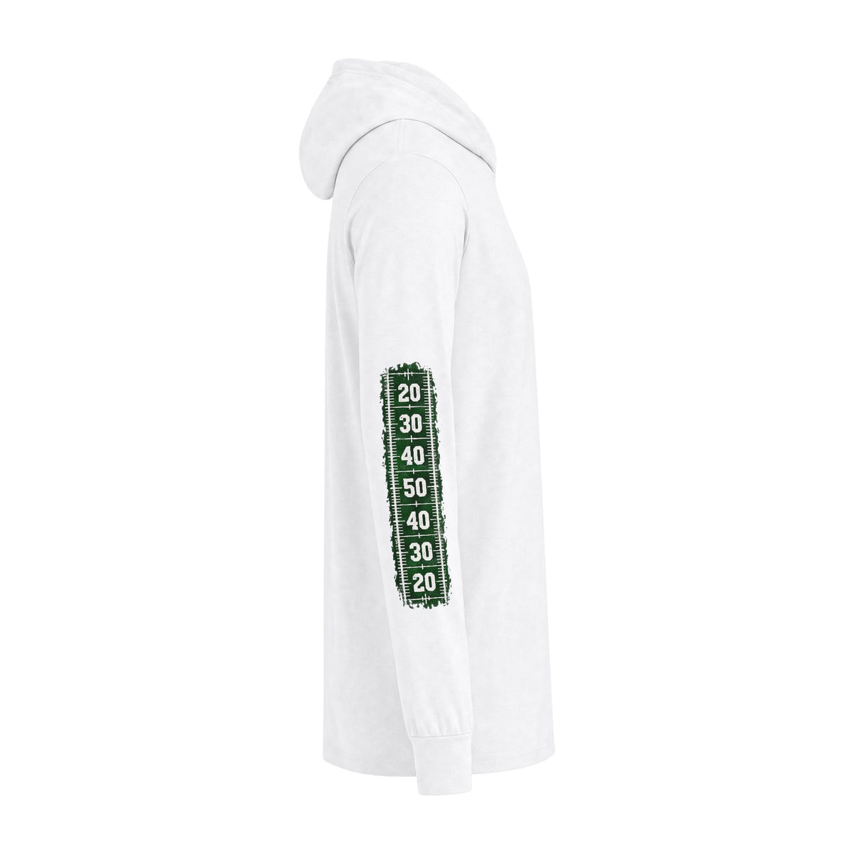 Game Day Football Hoodie Tee — Custom Team Name & Mascot (Number 00)