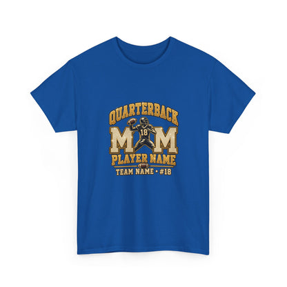 Personalized Quarterback Mom Shirt — Player Name Team Number Game Day Tee