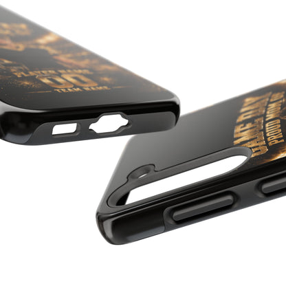 Personalized Game Day Proud Mom Photo Phone Case – Black & Gold