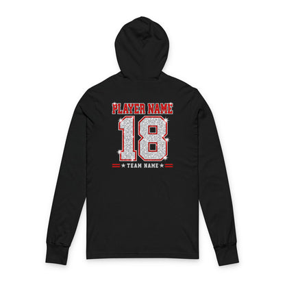 Personalized Football Mom Hoodie, Custom Player Name & Number, Proud Mom Game Day Sweatshirt, Front and Back Design