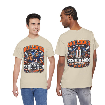 Personalized Senior Mom Football Shirt Class of 2027