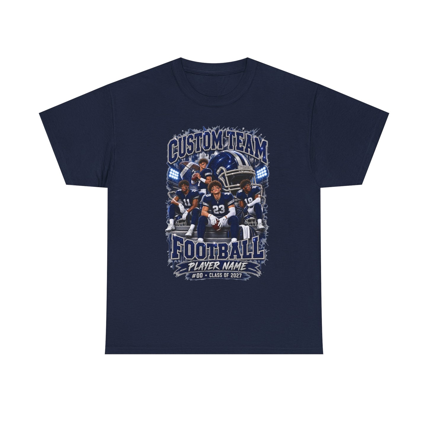 Personalized Football Shirt, Custom Team Player Name Number, Game Day Football Tee, Senior 2027 Shirt, Football Mom Gift