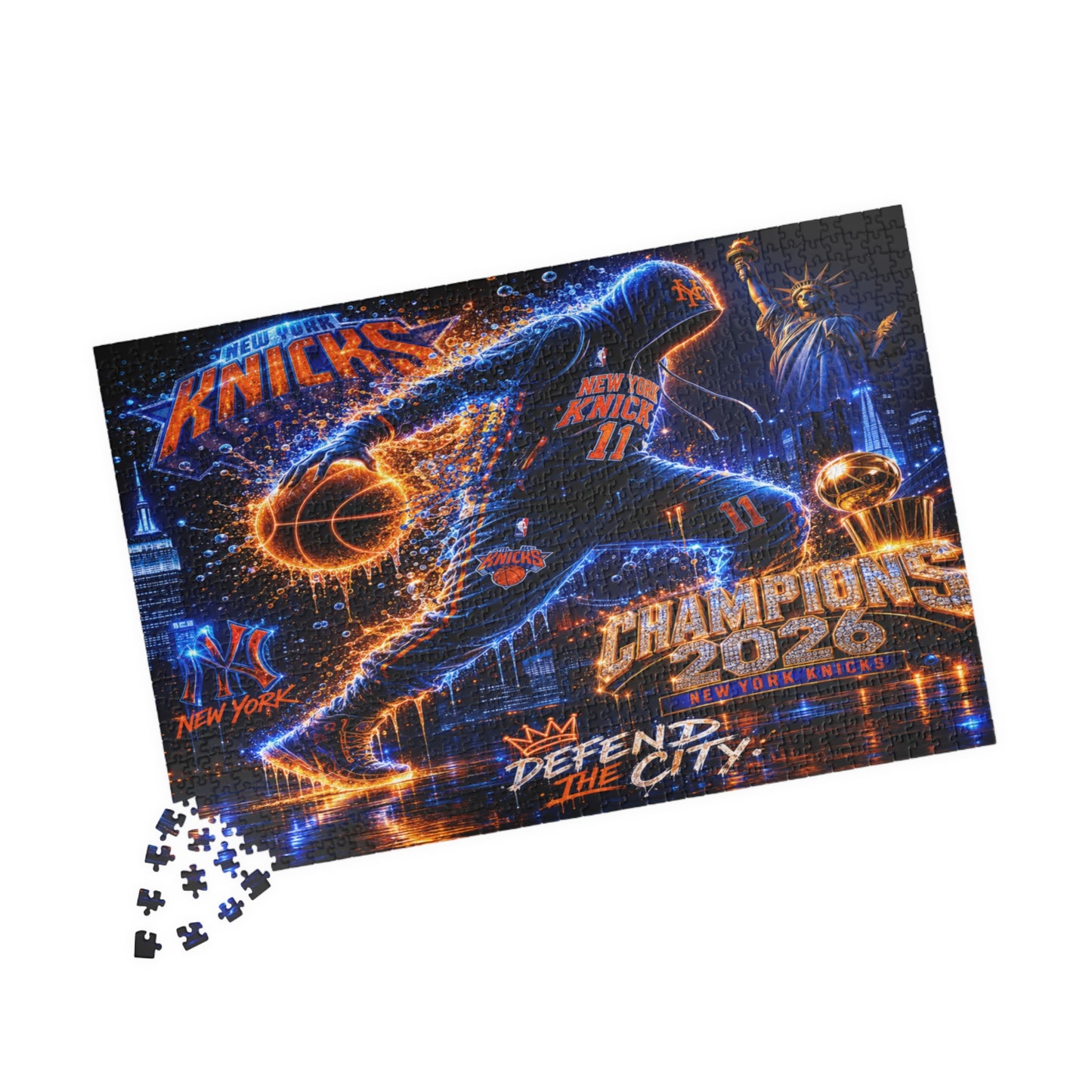 New York Knicks 'Champions 2026' Basketball Puzzle — Defend the City (110/252/520/1014 pcs)