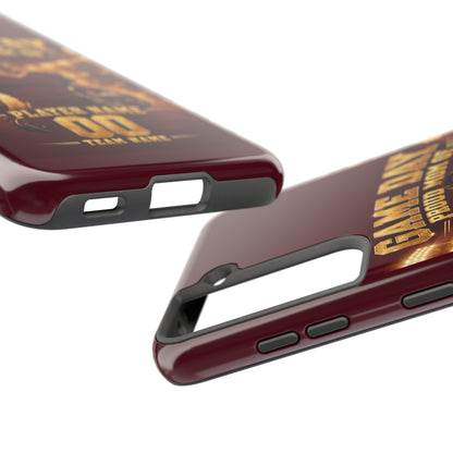 Personalized Game Day Proud Mom Photo Phone Case – Burgundy & Gold