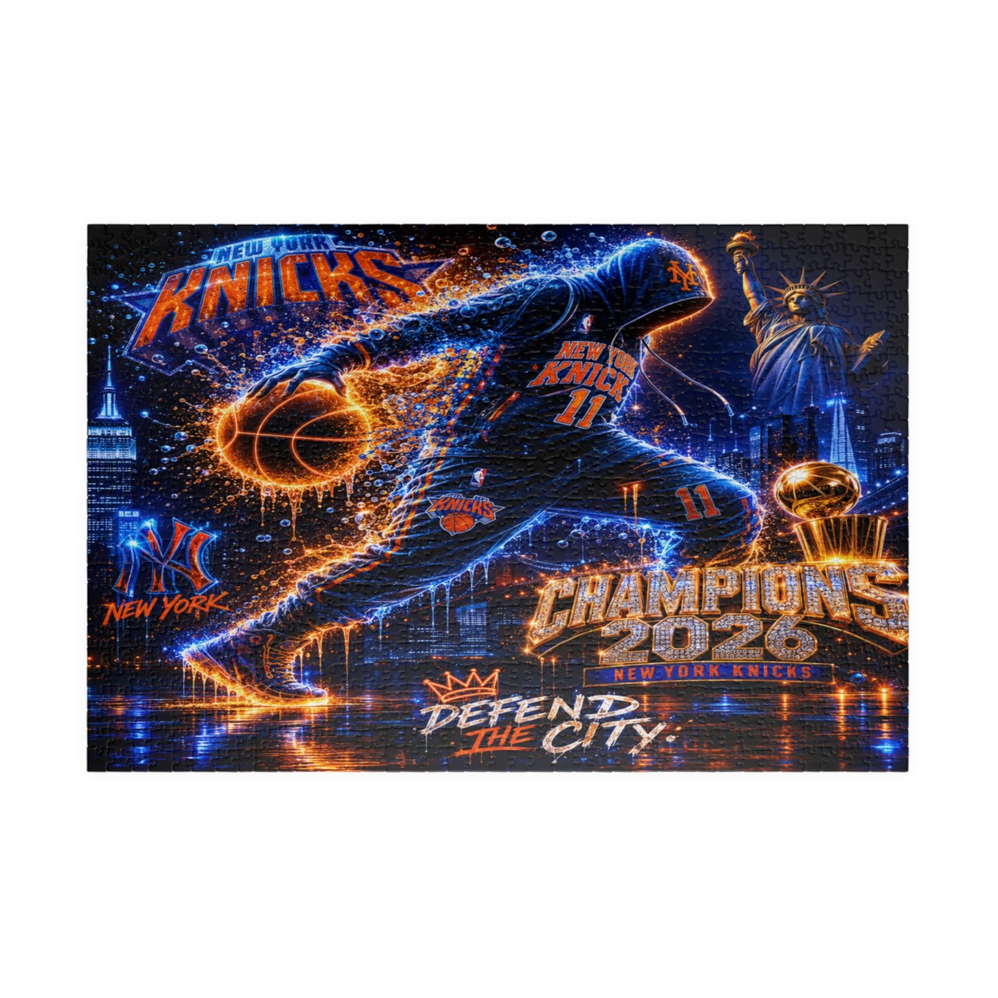 New York Knicks 'Champions 2026' Basketball Puzzle — Defend the City (110/252/520/1014 pcs)