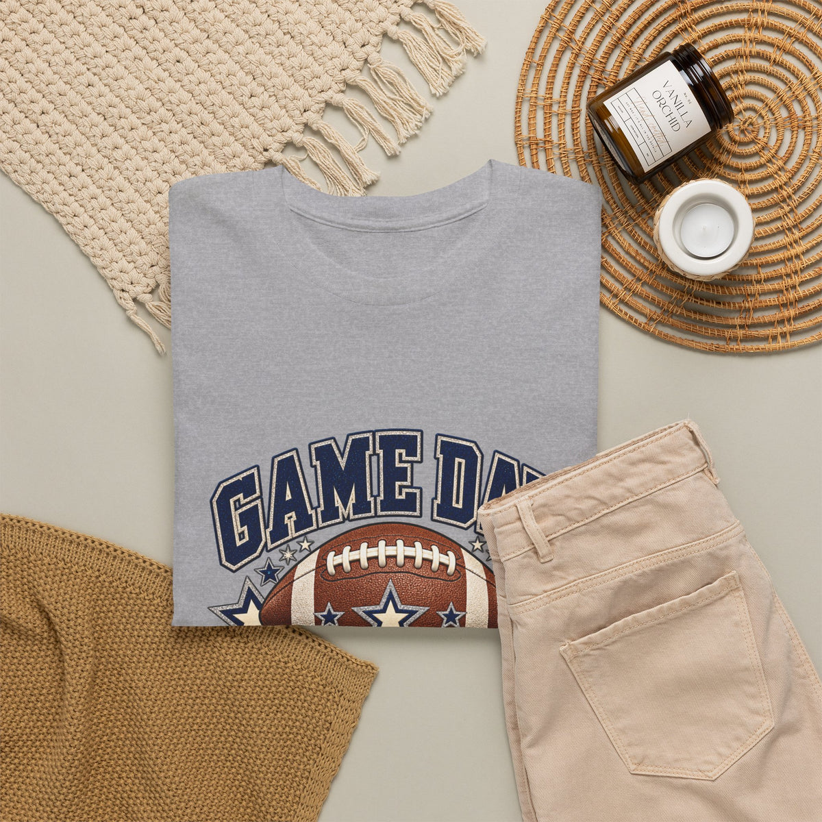 Personalized Game Day Senior Mom Shirt — Navy Silver Custom Year