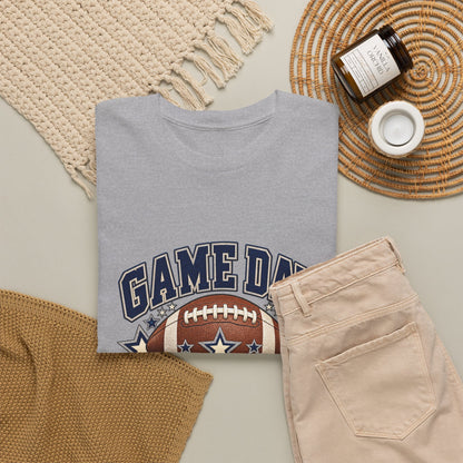 Personalized Game Day Senior Mom Shirt — Navy Silver Custom Year