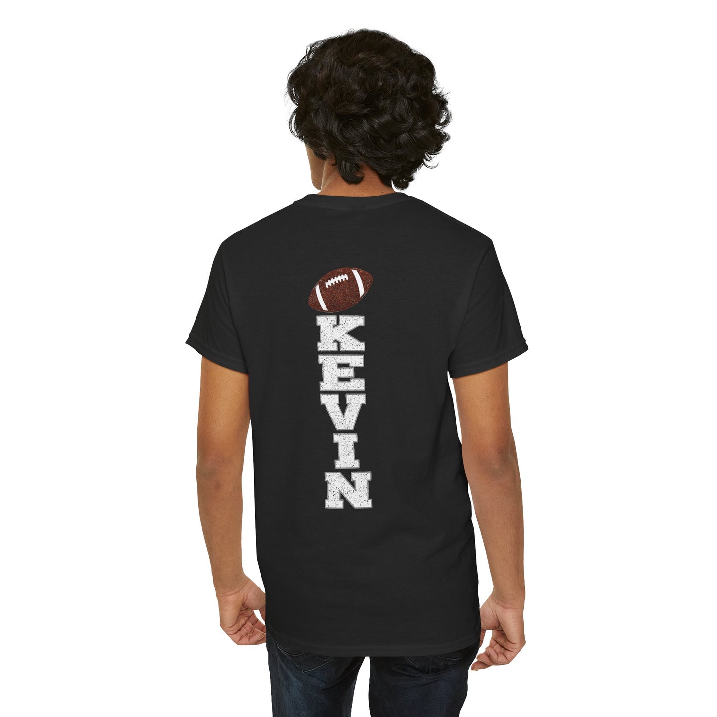 Personalized Football Mom Shirt, Custom Team Name Tee, Custom Back Name Shirt, Glitter Effect Game Day Tee, Sports Mom Gift