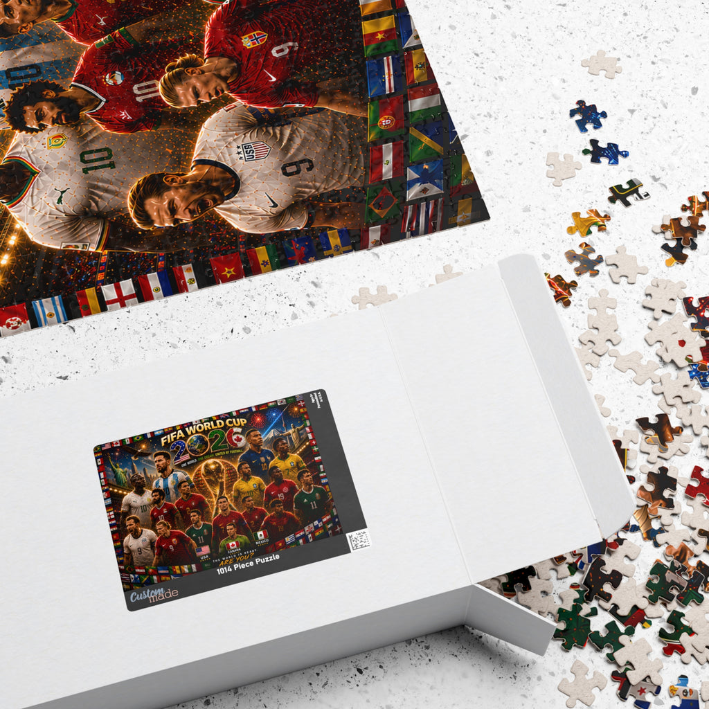 FIFA World Cup 2026 Champions Collage Puzzle – 252/520/1014 Piece Soccer Jigsaw