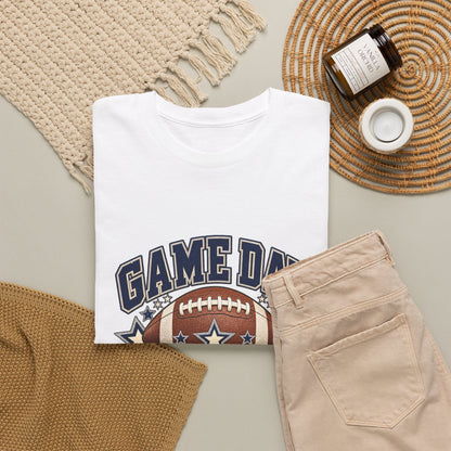 Personalized Game Day Senior Mom Shirt — Navy Silver Custom Year
