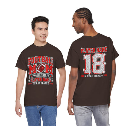 Personalized Football Mom Shirt – Custom Player Name & Number