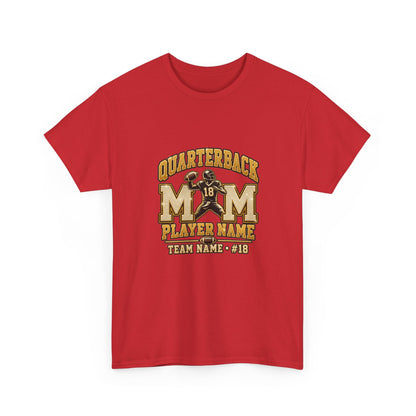 Personalized Quarterback Mom Shirt — Player Name Team Number Game Day Tee