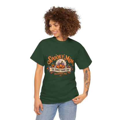 Personalized Spooky Mom Shirt, Custom Family Name Halloween Shirt, Halloween Mom Tee, Family Crew Shirt, Halloween 2026