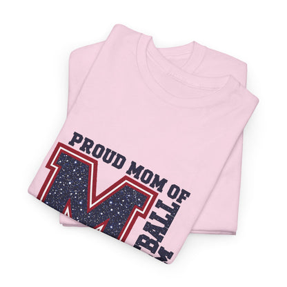 Personalized Football Mom Varsity Monogram Shirt – Proud Mom Of, Custom Player Name Team Number, Printed Glitter