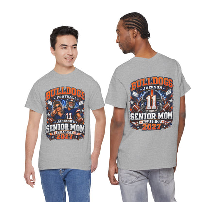 Personalized Senior Mom Football Shirt Class of 2027