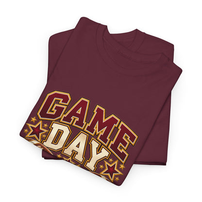 Personalized Game Day Those Are My Boys Shirt — Burgundy Gold