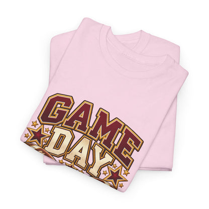 Personalized Game Day Those Are My Boys Shirt — Burgundy Gold
